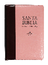 Biblia Reina Valera 1960 Chica Letra Grande Imitación Piel Rosa Marrón [RVR046cZTILSGiPJR]