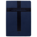 Biblia de Estudio Reina Valera Contemporánea Grande Letra Mediana Imitación Piel Azul Oscuro [RVC086EEC]