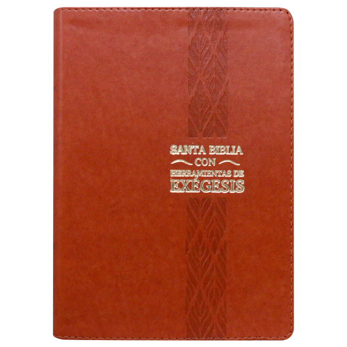 Biblia de Estudio Exégesis Reina Valera 1995 Grande Letra Mediana Imitación Piel Miel [RVR95086EEcLM]