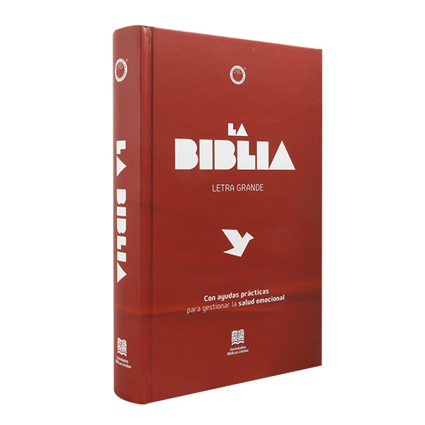 Biblia Ayudas Salud Emocional Traducción Lenguaje Actual Mediana Letra Grande Tapa Dura Rojo [TLA.63LGPJR] 