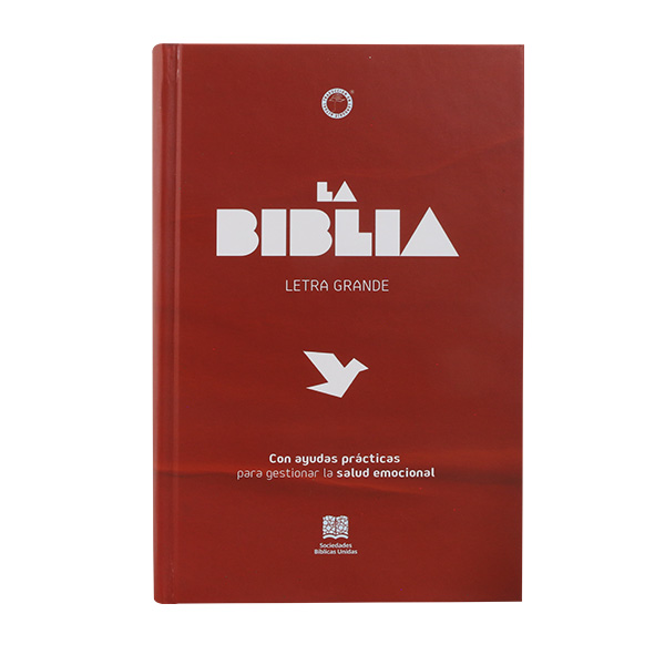 Biblia Ayudas Salud Emocional Traducción Lenguaje Actual Mediana Letra Grande Tapa Dura Rojo [TLA.63LGPJR] 