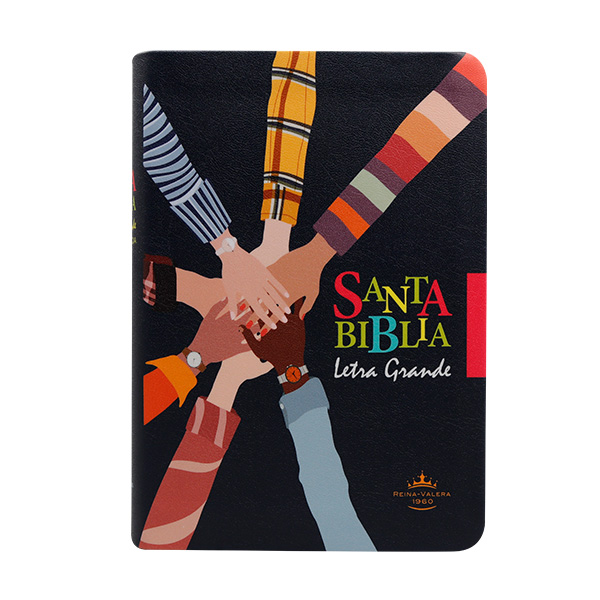 Biblia Reina Valera 1960 Chica Letra Grande Imitación Piel Negra Manos [RVR045cLG UT] 