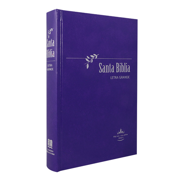 Biblia Reina Valera 1960 Mediana Letra Grande Tapa Dura Púrpura [RVR063LG PY] 