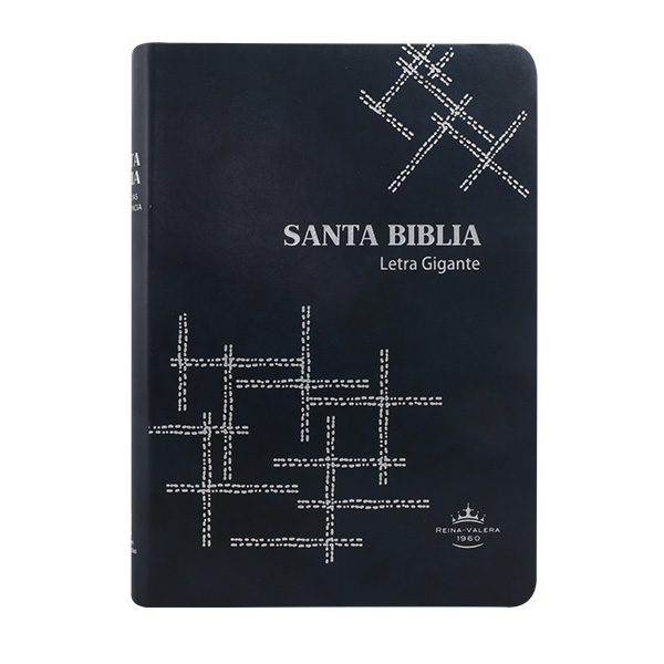 Biblia Reina Valera 1960 Grande Letra Gigante Imitación Piel Azul Marino [RVR085cLGIPJR SL] 