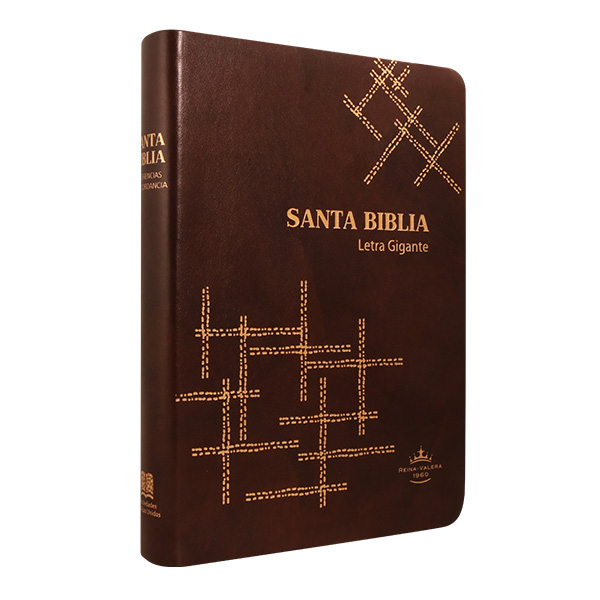 Biblia Reina Valera 1960 Grande Letra Gigante Imitación Piel Café [RVR085cLGIPJR SL] 