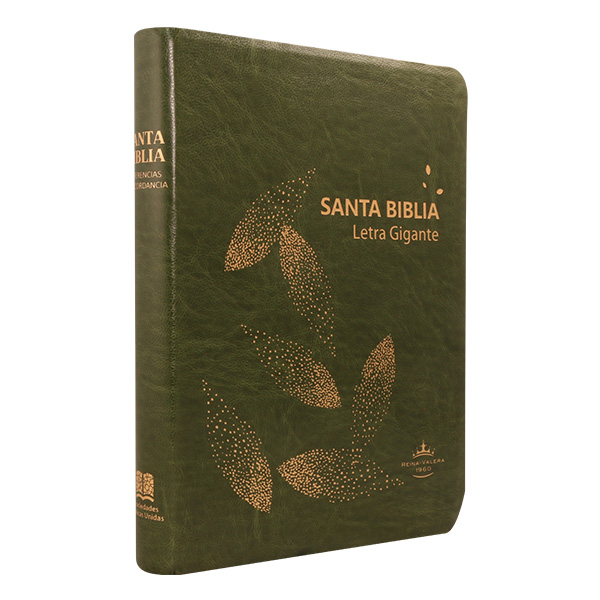 Biblia Reina Valera 1960 Grande Letra Gigante Imitación Piel Verde Oscuro hojas [RVR085cLGIPJR AZ] 