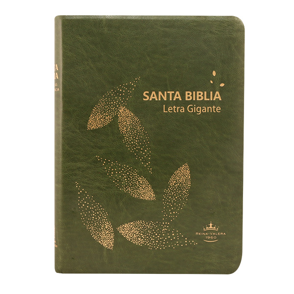 Biblia Reina Valera 1960 Grande Letra Gigante Imitación Piel Verde Oscuro hojas [RVR085cLGIPJR AZ] 