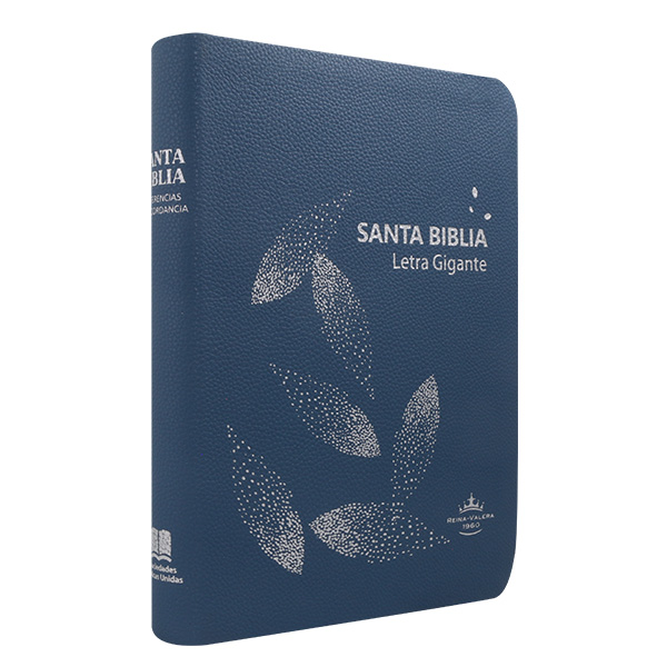 Biblia Reina Valera 1960 Grande Letra Gigante Imitación Piel Azul hojas [RVR085cLGIPJR AZ] 
