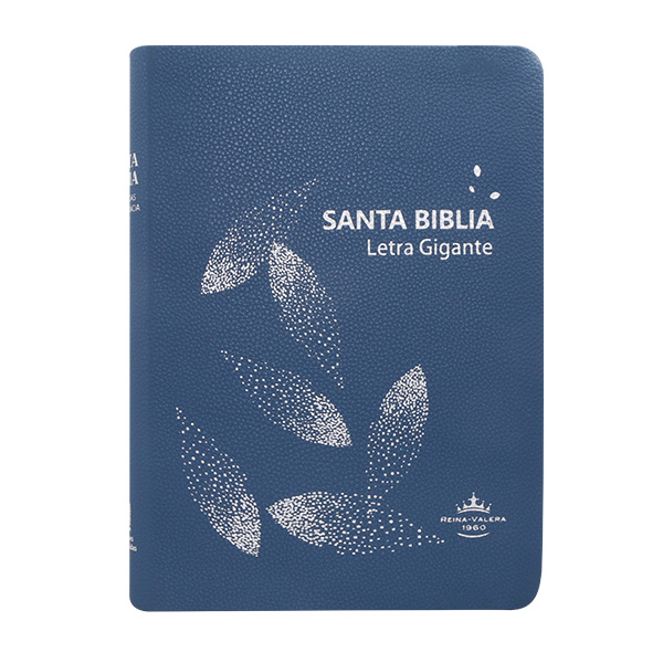 Biblia Reina Valera 1960 Grande Letra Gigante Imitación Piel Azul hojas [RVR085cLGIPJR AZ] 