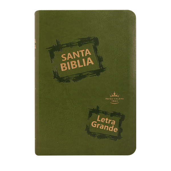 Biblia Reina Valera 1960 Mediana Letra Grande Imitación Piel Verde Claro [RVR065CLG CL] 