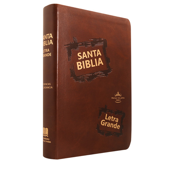 Biblia Reina Valera 1960 Mediana Letra Grande Imitación Piel Café [RVR065CLG CL] 