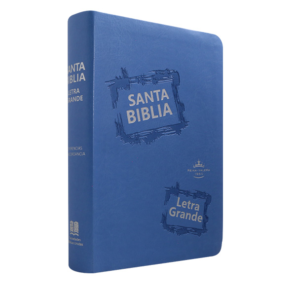 Biblia Reina Valera 1960 Mediana Letra Grande Imitación Piel Celeste [RVR065CLG CL] 