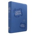 Biblia Reina Valera 1960 Mediana Letra Grande Imitación Piel Celeste [RVR065CLG CL] 