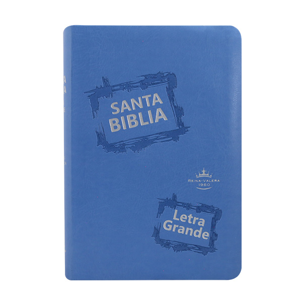 Biblia Reina Valera 1960 Mediana Letra Grande Imitación Piel Celeste [RVR065CLG CL] 