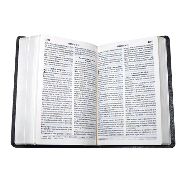 Biblia Reina Valera 1960 Mediana Letra Grande Imitación Piel Gris [RVR065CLG WS] 