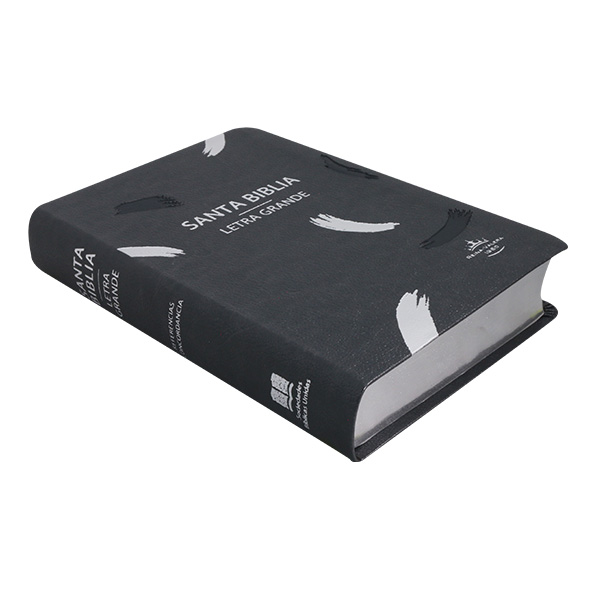 Biblia Reina Valera 1960 Mediana Letra Grande Imitación Piel Gris [RVR065CLG WS] 