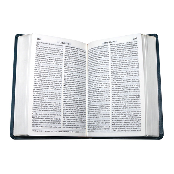 Biblia Reina Valera 1960 Mediana Letra Grande Imitación Piel Turquesa Oscuro [RVR065CLG WS] 