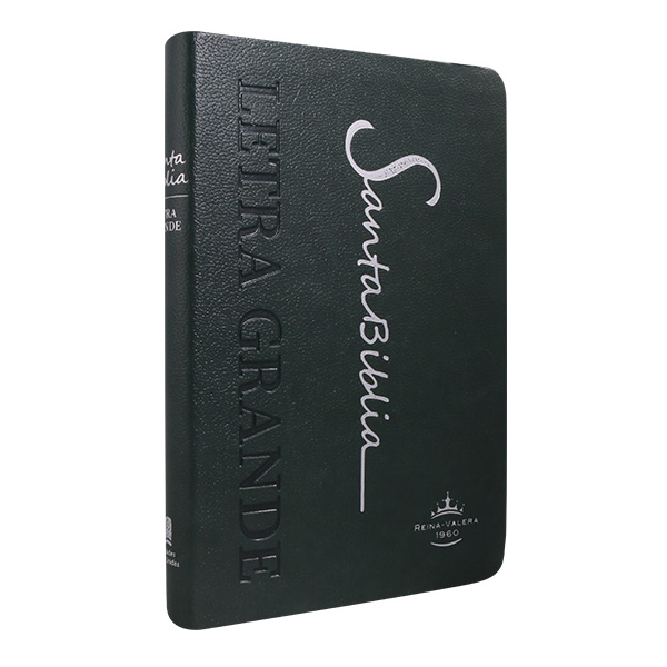 Biblia Reina Valera 1960 Mediana Letra Grande Imitación Piel Verde Oscuro [RVR065cLG PE SP] 