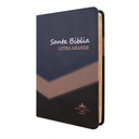 Biblia Reina Valera 1960 Mediana Letra Grande Imitación Piel Azul Beige [RVR065cLG PE LM] 