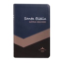 Biblia Reina Valera 1960 Mediana Letra Grande Imitación Piel Azul Beige [RVR065cLG PE LM] 