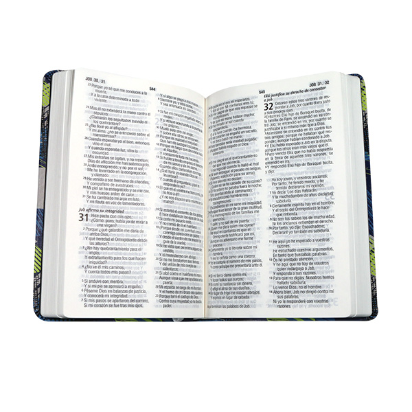 Biblia Reina Valera 1960 Mediana Letra Grande Imitación Piel Colores [RVR065cLG PE BR] 