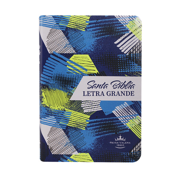 Biblia Reina Valera 1960 Mediana Letra Grande Imitación Piel Colores [RVR065cLG PE BR] 