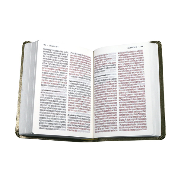 Biblia Reina Valera Contemporánea Chica Letra Grande Imitación Piel Verde-Marrón [RVC.46cdLGPJR] 