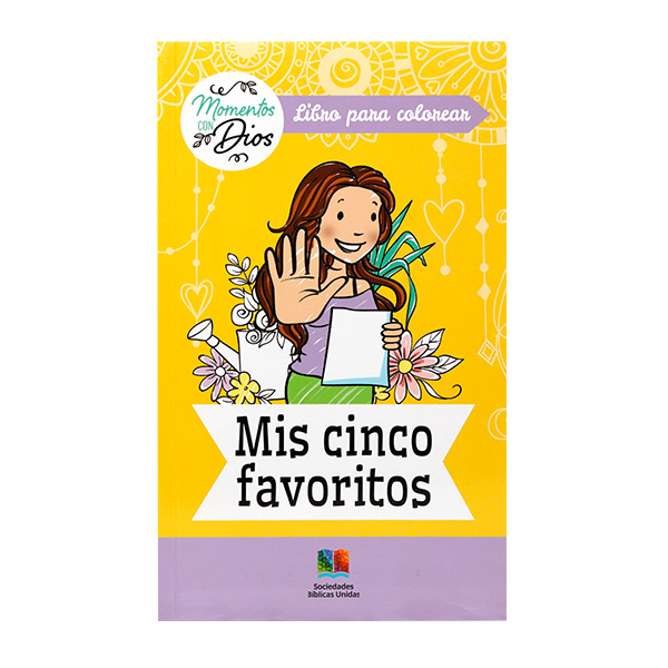 Libro infantil para colorear Mis cinco favoritos  