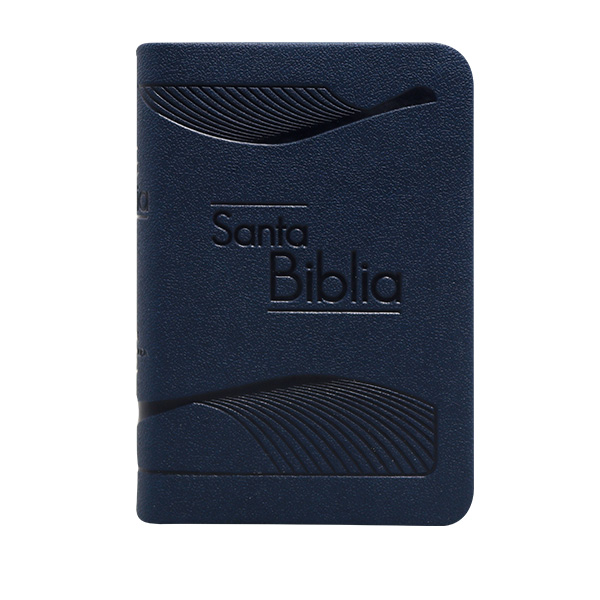 Biblia Reina Valera 1960 Mini-Bolsillo Letra Chica Imitación Piel Azul [RVR016PJR] 