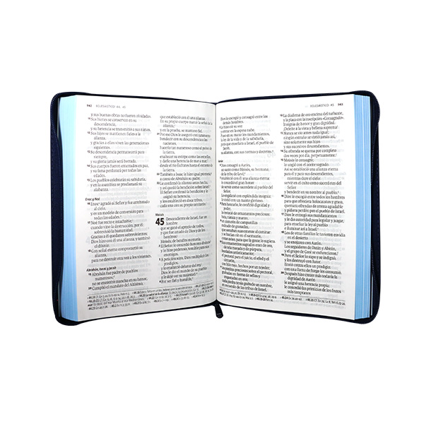 Biblia Dios Habla Hoy Grande Letra Gigante Imitación Piel Azul QR [DHH085DKZLGia] 