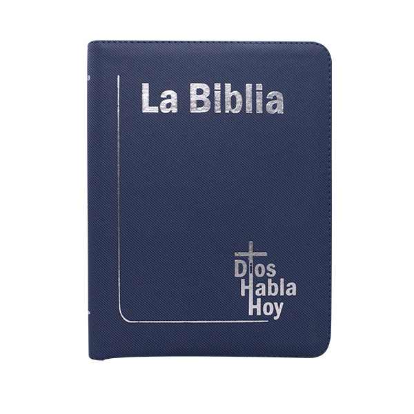 Biblia Dios Habla Hoy Grande Letra Gigante Imitación Piel Azul QR [DHH085DKZLGia] 