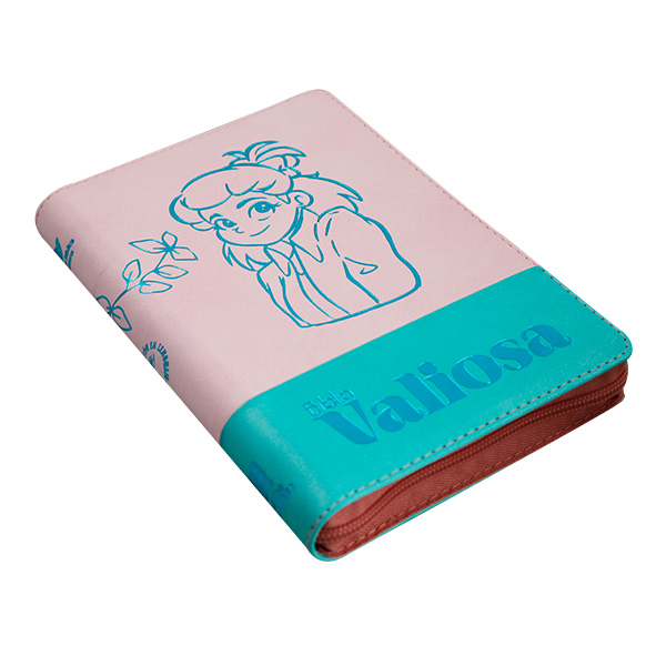 Biblia Valiosa Traducción Lenguaje Actual Mediana Letra Grande Imitación piel Rosa Verde [TLA066LGZPJR] 