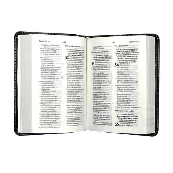 Biblia Traducción Lenguaje Actual Chica Letra Mediana Imitación Piel Negra [TLA46LM] 