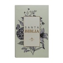Biblia Reina Valera 1960 Mediana Letra Grande Tapa dura Blanco flores QR [RVR062LGPJR] 