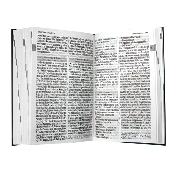 Biblia Reina Valera 1960 Mediana Letra Grande Tapa dura Azul QR [RVR062LGPJR] 