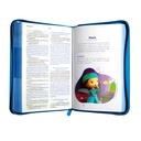 Biblia Infantil Sé Un Héroe Traducción Lenguaje Actual Mediana Letra Grande Vinil Azul [TLA062LGPZaPJR] 