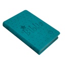 Biblia Traducción Lenguaje Actual Mediana Letra Grande Imitación piel Verde Aguamarina Estrellas [TLA066LGPJR] 