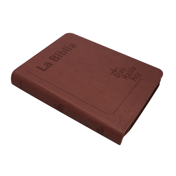 Biblia Dios Habla Hoy Grande Letra Gigante Imitación Piel Café Código QR [DHH085DKZLGi] 