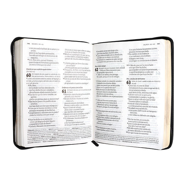 Biblia Dios Habla Hoy Grande Letra Gigante Imitación Piel Negra Código QR [DHH085DKZLGia] 