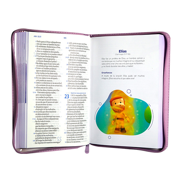 Biblia Infantil Sé Un Héroe Traducción Lenguaje Actual Mediana Letra Grande Vinil Rosa [TLA062LGPZaPJR] 