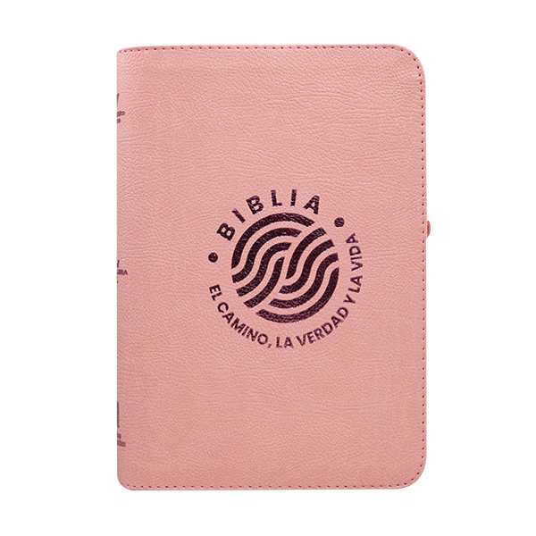 Biblia El Camino La Verdad y La Vida Reina Valera 1960 Mediana Letra Grande Imitación Piel Rosa Código QR [RVR066LGZPJR] 