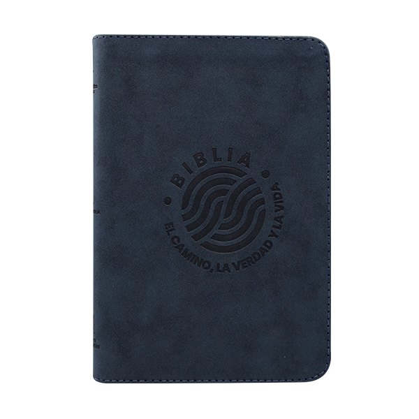 Biblia El Camino La Verdad y La Vida Reina Valera 1960 Mediana Letra Grande Imitación Piel Azul Código QR [RVR066LGZPJR] 