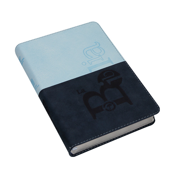 Biblia Traducción Lenguaje Actual Mediana Letra Grande Imitación piel Azul oscuro azul claro [TLA066LGPJR] 