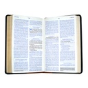 Biblia Traducción Lenguaje Actual Mediana Letra Grande Imitación piel Azul oscuro Cafe [TLA066LGPJR] 