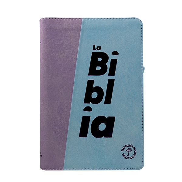 Biblia Traducción Lenguaje Actual Mediana Letra Grande Imitación Morado Lila [TLA066LGPJR] 
