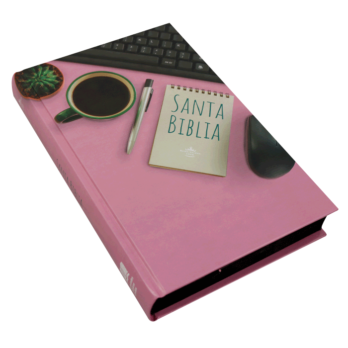 Biblia Fuente de Bendiciones Reina Valera 1960 Mediana Letra Mediana Tapa Dura Jóvenes Rosa [RVR.63uecFBPJr] 