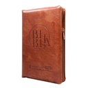 Biblia Reina Valera 1960 Mediana Letra Grande Imitación Piel Café Código QR [RVR066LGZPJR] 