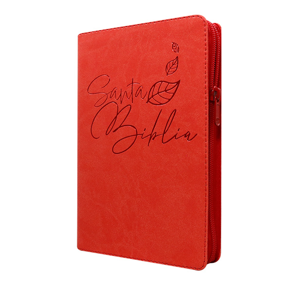 Biblia Reina Valera 1960 Mediana Letra Grande Imitación Piel Rojo [RVR066LGZPJR] 