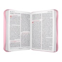 Biblia Reina Valera 1960 Mediana Letra Grande Imitación Piel Rosa Pastel [RVR066LGZPJR] 
