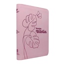 Biblia Reina Valera 1960 Mediana Letra Grande Imitación Piel Rosa Pastel [RVR066LGZPJR] 